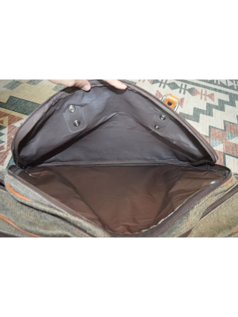 Vintage Pierre Cardin English Tweed Leather Travel Carry On Bag Gentlemancore